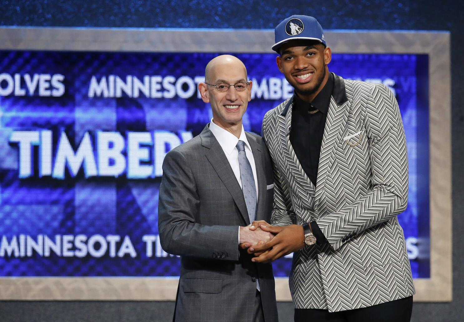 Karl-Anthony Towns, D'Angelo Russell go No. 1 and No. 2 at NBA